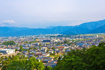 Fototapeta na wymiar Cityscapes of Echizen ono town, Fukui prefecture, Chubu, Japan.
