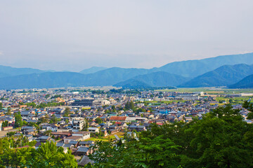 Cityscapes of Echizen ono town, Fukui prefecture, Chubu, Japan.
