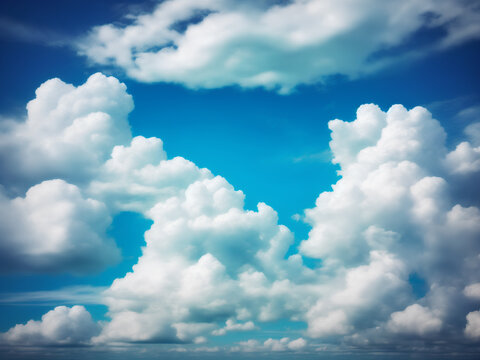 Photography of blue sky cloud background image