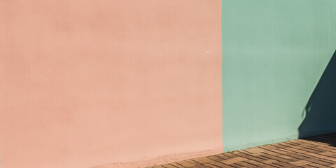 2 tone wall pastel colors