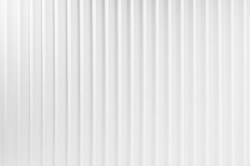 White abstract background of vertical striped rippled pattern, top view, backdrop for advertising, design, card, poster, flyer, text in elegant soft light modern purity calm geometric style.