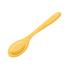 Spoon kitchenware cartoon vector illustration