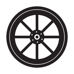 wheel icon logo vector design