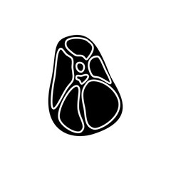 Meat icon vector. Steak illustration sign. BBQ symbol. Food logo. Brazier mark.