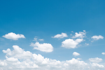 Naklejka na ściany i meble white cloud with blue sky background. 