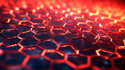 Glowing graphene. Generative AI