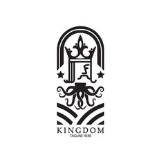 design logo vintage kingdom vector illustration