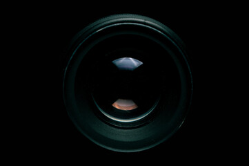 Photo lenses close up. Beautiful camera lens. Background pattern for design