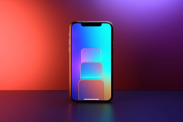 cool and modern phone rendering minimal background