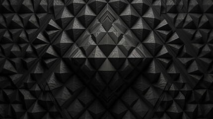 Obraz premium background with glowing lights, black geometry, generative ai