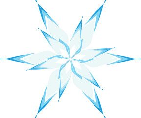 Obraz premium abstract blue flower