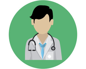 Fototapeta premium doctor ,medical business ideas, vector flat design illustration, flat design.