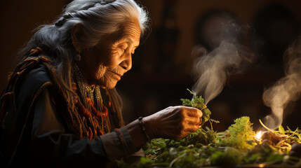 portrait of a woman, photography of a native american woman, generative ai