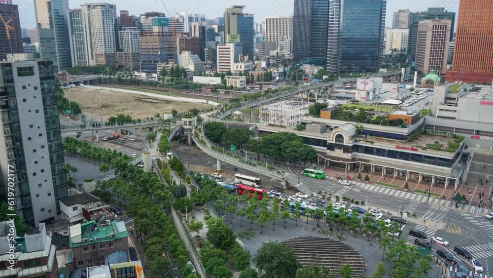 Canvas Prints view of seoul station square in korea