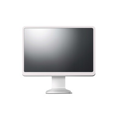 computer monitor screen empty blank transparent 