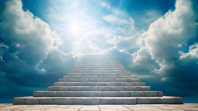 A 'Staircase to Heaven' Installation Ascends into the Sky as a