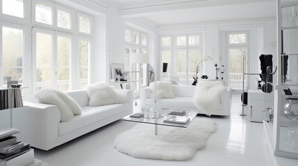 white living room ai generated
