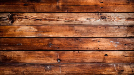 Fototapeta na wymiar wooden table texture. brown planks as background top view. Generative AI