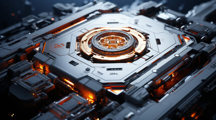 electronic circuit board with processor, generative ai