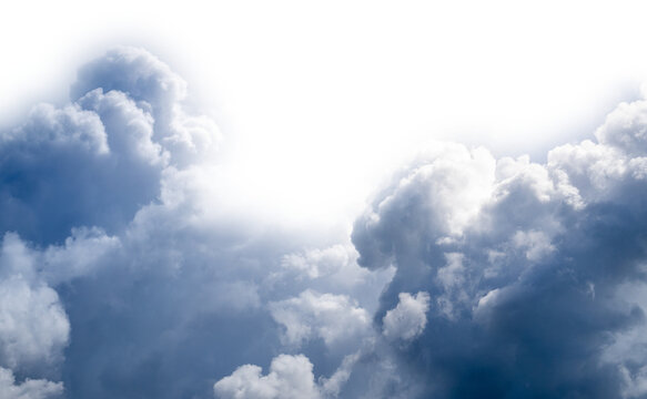 cumulus clouds isolated