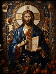 Icon of Jesus Christ the Savior son of God