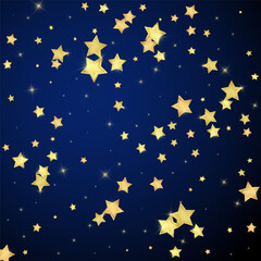 Magic stars vector overlay.  Gold stars scattered