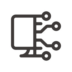 製品設計やアプリ開発やプログラミングに最適な、シンプルで使いやすい人工知能アイコン3