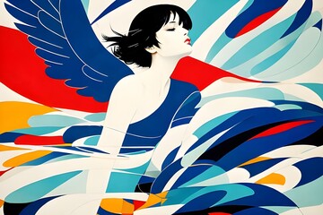 illustration of beauty woman