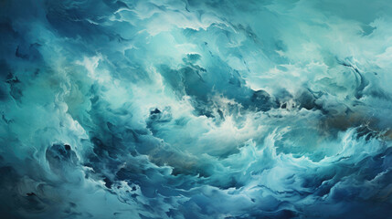 Fototapeta na wymiar Aquamarine Color Wave, HD, Background Wallpaper, Desktop Wallpaper