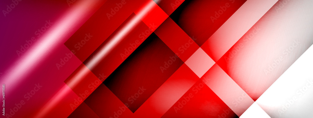 Aufkleber Light and shadow squares and lines abstract background