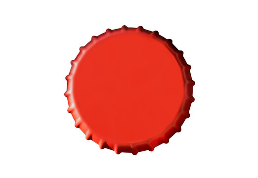 red beer bottle isolated