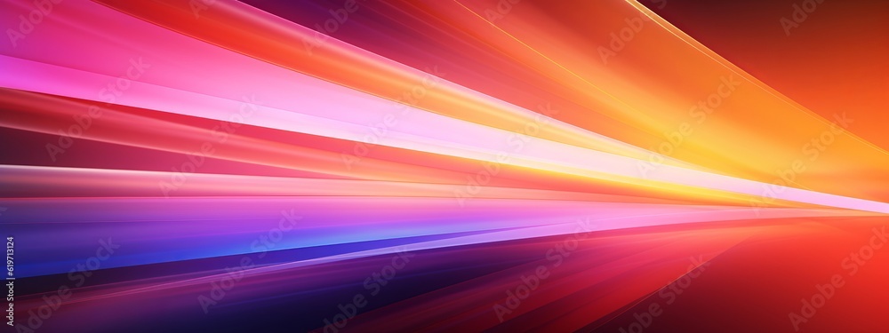 Leinwandbilder abstract speed glowing light bold colors background banner illustration - speedy motion blur creatin