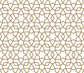 Seamless geometric pattern with Arabian style