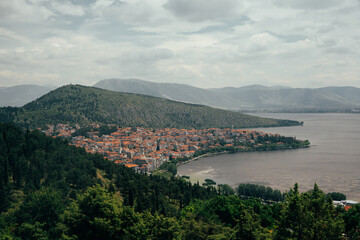 Naklejka premium view of the city of kotor