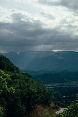 view of the mountains