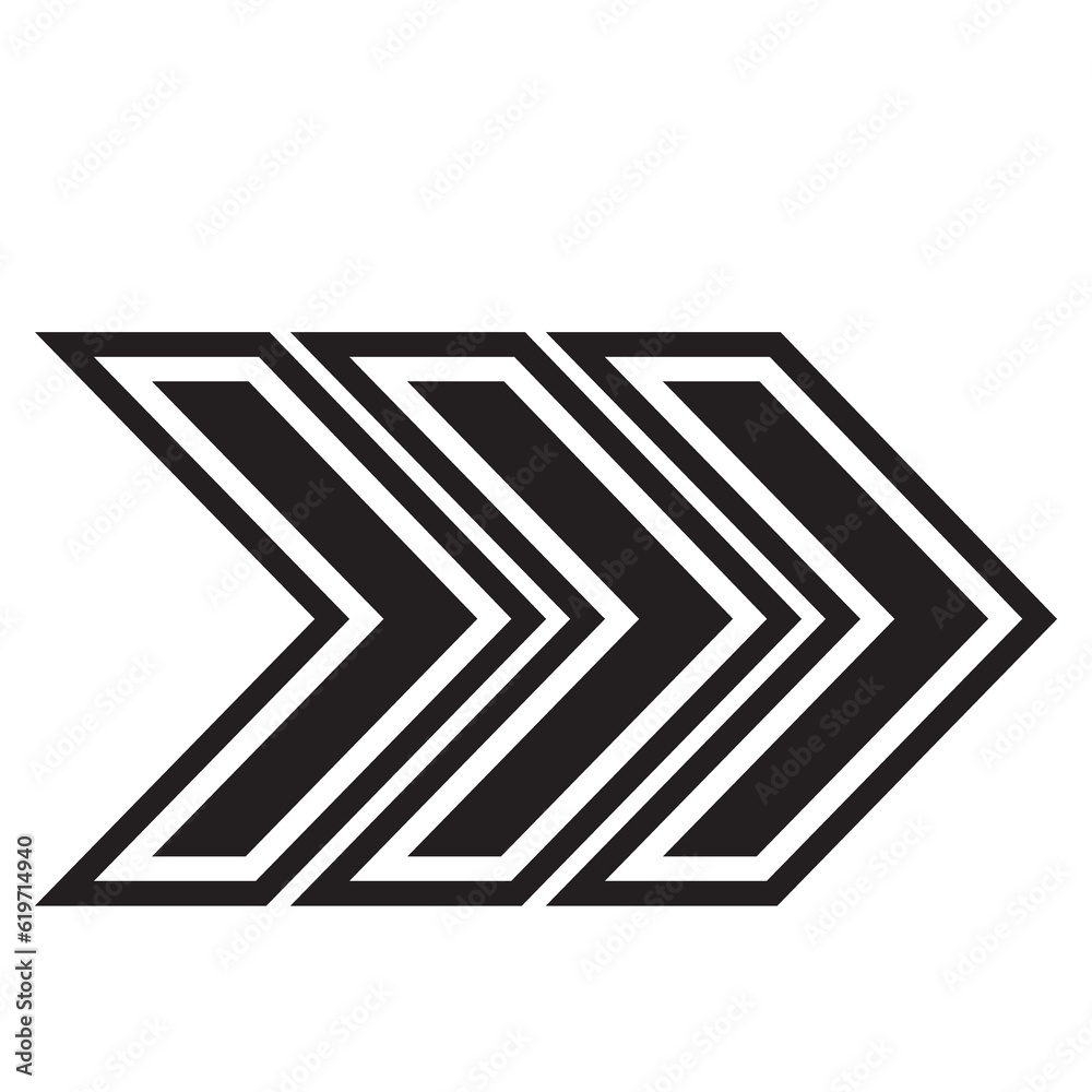 Wall mural arrow icon chevron doodle icon graphic design app logo