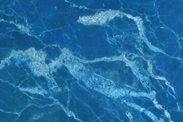 Blue marble texture in natural pattern with high resolution for background and design art work. Blue stone floor.