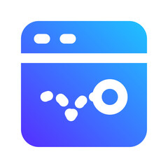 bounce rate gradient icon