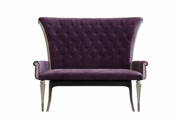 sofa isolated on white background, interior furniture, 3D illustration, cg render