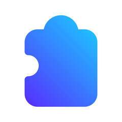 puzzle gradient icon