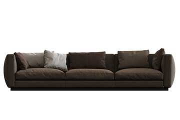 sofa isolate on a transparent background, interior furniture, 3D illustration, cg render
