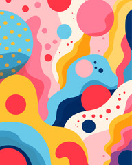 Abstract Colorful Background with Circles