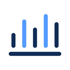 data analytics outline color icon