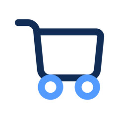 cart outline color icon