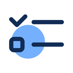 survey filled line icon