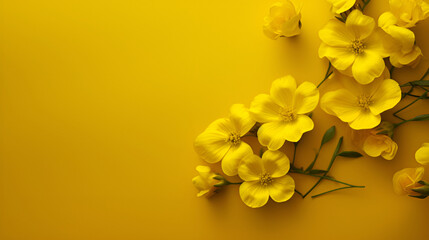 Obraz premium Yellow Flowers Wallpaper images | Generative AI