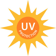 UV radiation icon solar ultraviolet light symbol for graphic design, logo, website, social media, mobile app, UI illustration.
