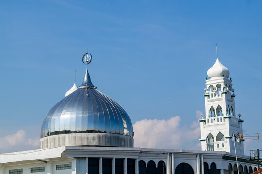 The view of the Great Mosque of Al-Mujahidin Tabanan seen from my house