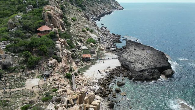 View of Rai Cave, Vinh Hy, Ninh Thuan, Vietnam
