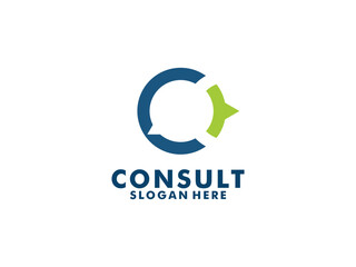 Consulting agency logo, Consult logo vector Template